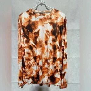 Reel Legends Performance Mens Fishing Tie Dye Shirt Large Reel-Tec Long Sleeve